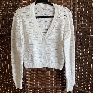 Z Supply Cream Knit Cardigan size small